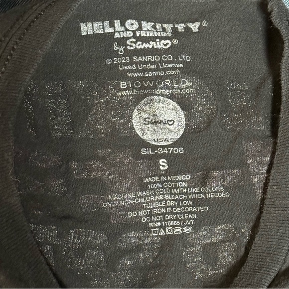 Hello Kitty Tokyo Speed Unisex Tee - Black and Pink size Small - Picture 5 of 5